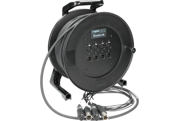 Klotz DrumLink 4/4 - 4||4 convertCON XLR 3p F/M4-channel - analog multicore drum - single ground - 30 m